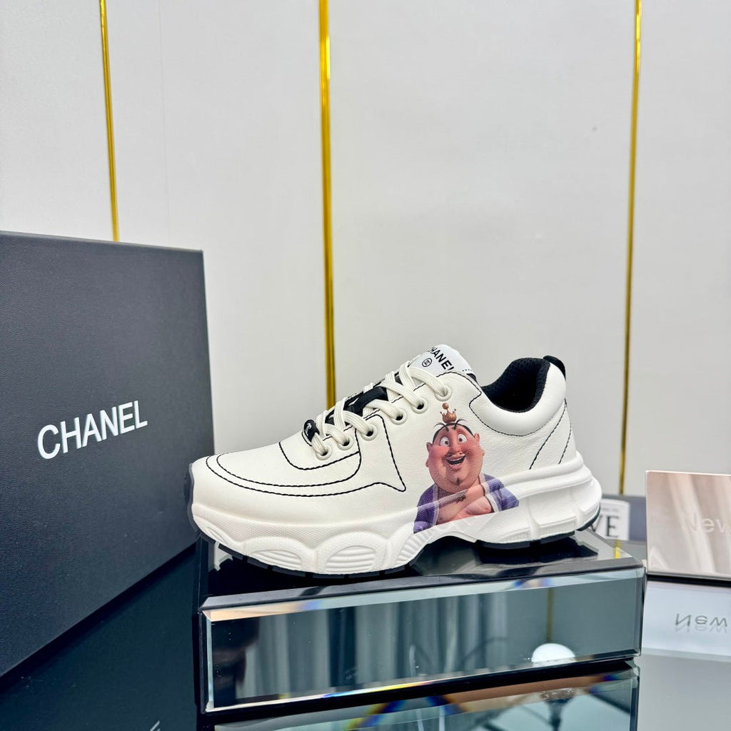 CC Sneaker White with Sticker Cowhide 238628