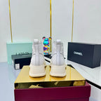 Chanel 2025 High-Top Sneakers White Cowhide 469809