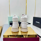 Chanel 25 High Sneaker White Cowhide 469785