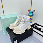 Chanel 2025 High-Top Sneakers White Cowhide 469787