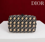 CD Toujours Vertical Small Bag 19Diamond Black Beige Leather