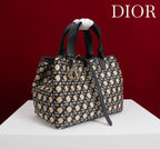 CD Toujours  Bag 29 Diamond Black Beige Leather