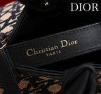 CD Toujours  Bag 37 Diamond Black Beige Leather