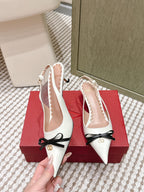 VT 26s Slingback 45 White Calfskin 612243