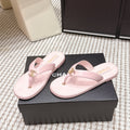 CC 26s Thong Sandals Light Pink Suede Sheepskin 632355