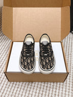 CD 26 Platform Sneaker Monogram Black Beige Canvas 632436