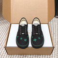 CD 26 Platform Sneaker Black Green Canvas 632438