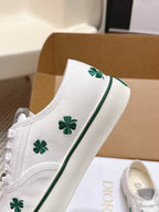 CD 26 Platform Sneaker White Green Canvas 632439