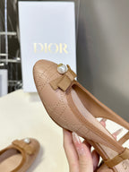 CD 25 Slingback Heel Yellow Brown 307171