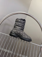 CD Snow Boots Black Fabric Wool 536728