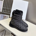 CD Snow Boots Black Fabric Wool 536728