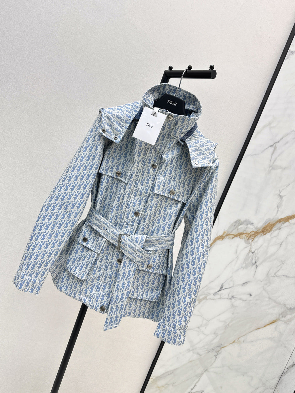 CD 25 Polyester Jacquard Hooded Jacket