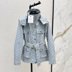 CD 25 Polyester Jacquard Hooded Jacket
