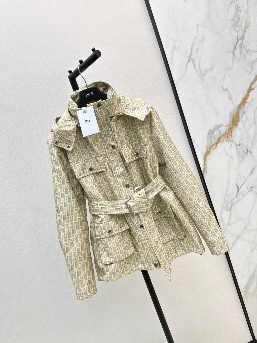 CD 25 Polyester Jacquard Hooded Jacket
