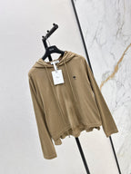 CD 25 Drawstring Hoodie Cotton And Stretch Wool