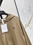 CD 25 Drawstring Hoodie Cotton And Stretch Wool