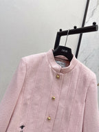 CD 25 Stand-up Collar Jacket Wool And Cotton