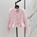 CD 25 Stand-up Collar Jacket Wool And Cotton