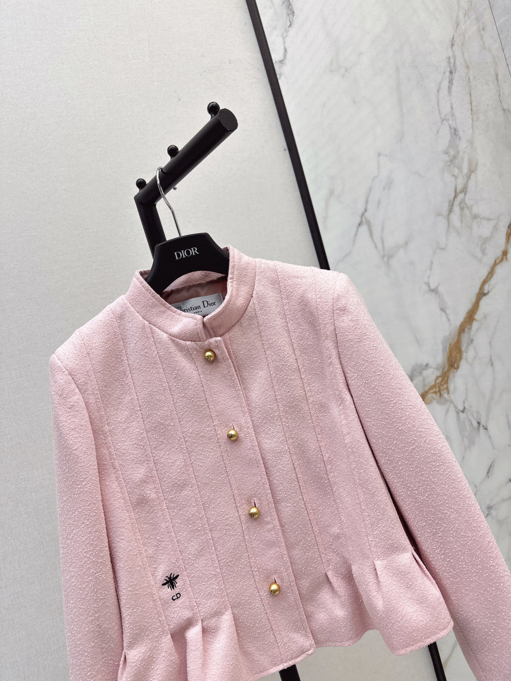 CD 25 Stand-up Collar Jacket Wool And Cotton