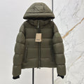 Burberry 25 Hooded Jacket Khaki Green Nylon Down 00640