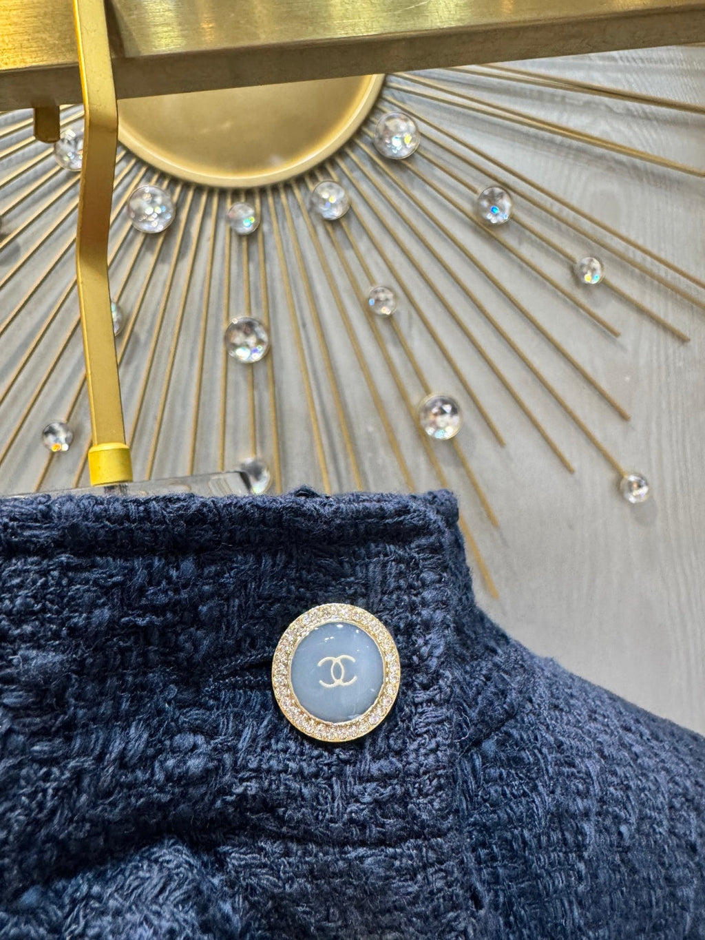 Chanel 2026 Blouson Navy Blue Cotton Viscose