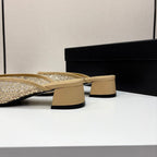 CC 25 Mule Heel Mesh and Tweed 270797
