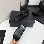 CC 25 Mary Jane Black Mesh Calfskin