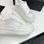 CC 25 Platform Sneaker White Mesh Sheepskin 331750