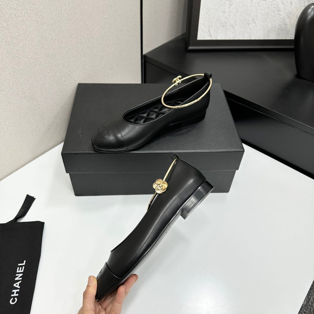 CC 26s Ballet Flats Black Sheepskin 626304