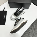 CC 26s Casual Sneakers Black White Gray Fabric Cowhide 626373