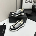 CC 26s Casual Sneakers White Black Fabric Cowhide 626376