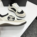 CC 26s Casual Sneakers Light Beige Black Fabric Suede 626470