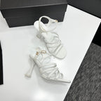 CC 26s High Heel Sandals 80 White Sheepskin  626285