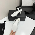 CC 26s High Heel Sandals 65 White Patent Leather 626291