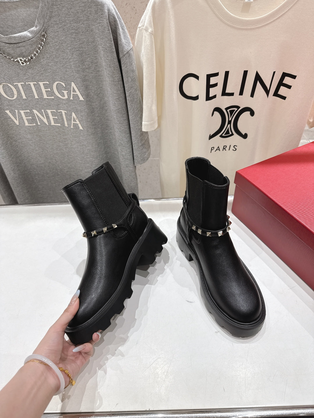 VT ankle boots black calfskin 174449