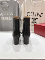 VT Short Boot Black Brown Calfskin 174419