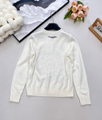 CD 25 Sweater White Wool And Silk