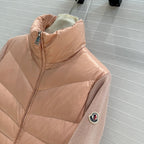 Moncler 25 Jacket Rose Pink Polyester Mix Wool