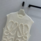 Loewe Knitted Vest Ivory Wool