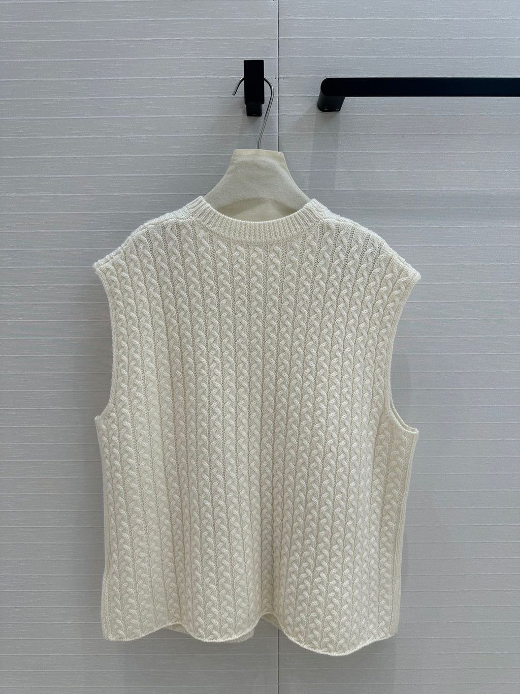 Loewe Knitted Vest Ivory Wool