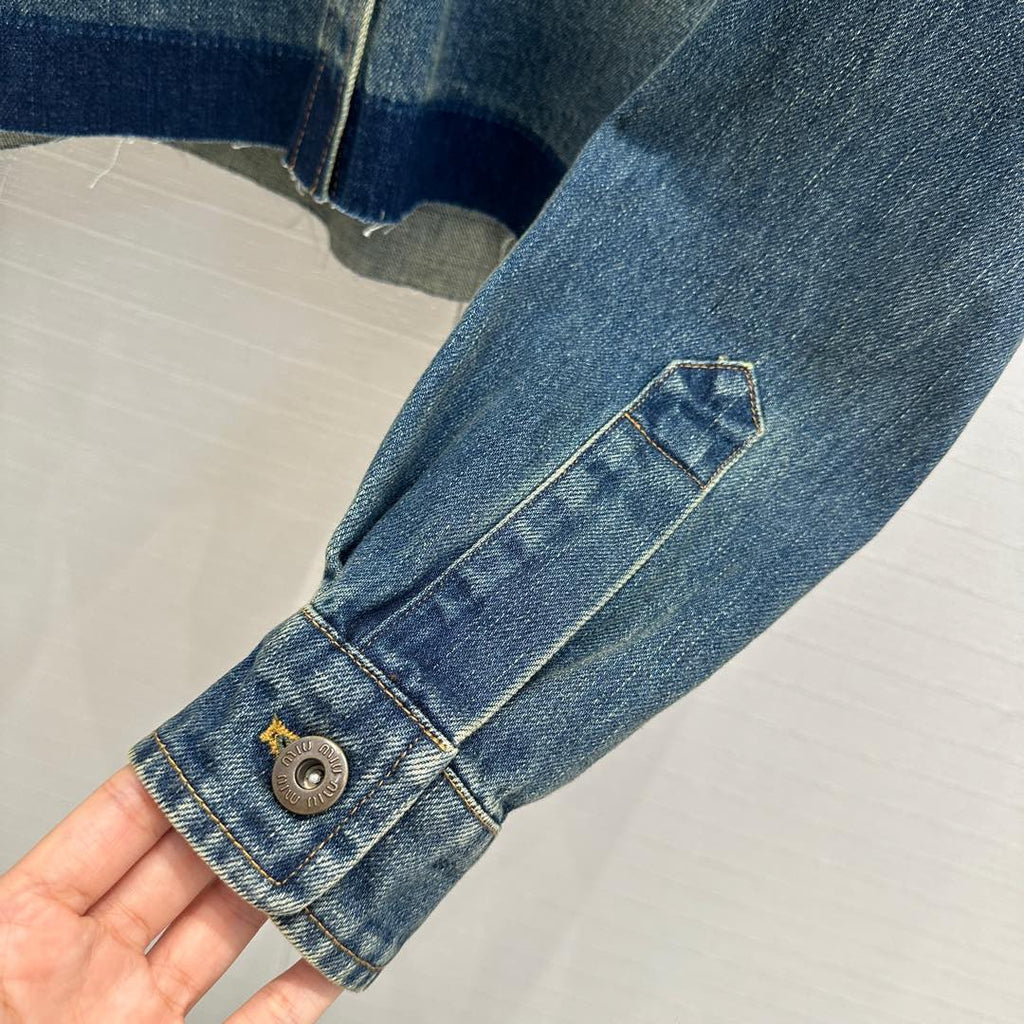 Miu Miu Denim Shirt Blue Cotton