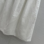 Miumiu 25 Skirt White Linen Cotton