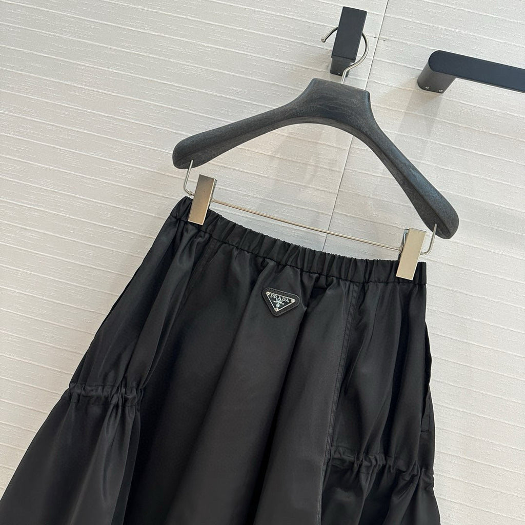 Prada 2025 Long Skirt Black Polyester