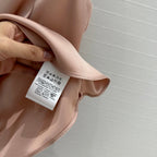 Fendi Long Ribbon Drape Waisted Top Pink Polyester