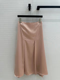 Fendi Ruffled A-line Skirt Pink Polyester