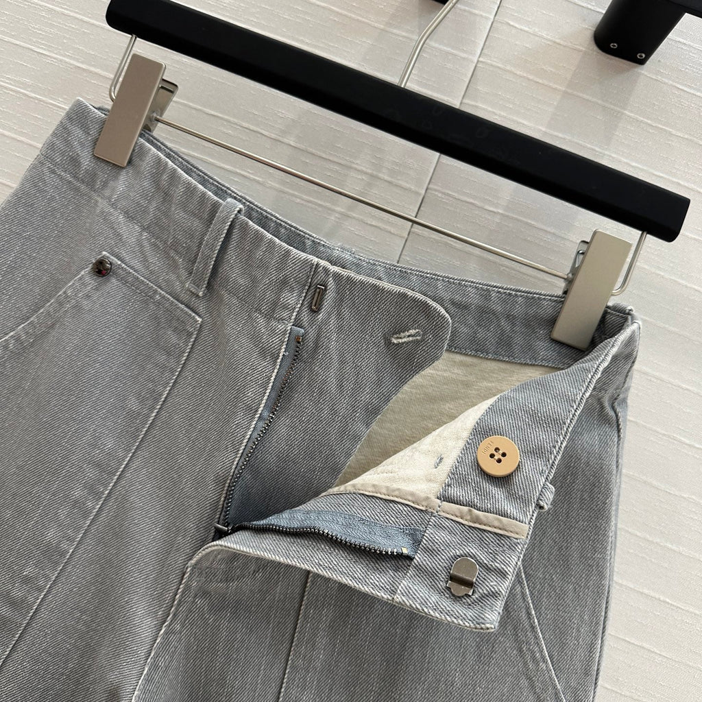 Fendi 25 Denim Trouser Haze Blue Cotton
