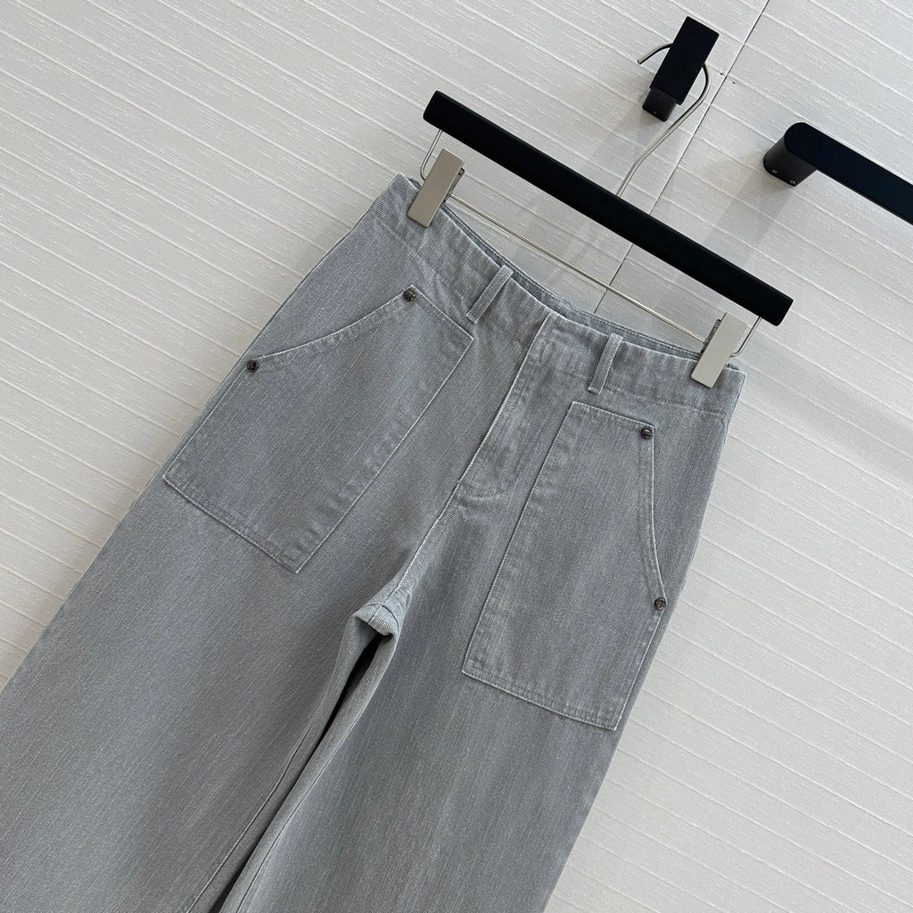 Fendi 25 Denim Trouser Haze Blue Cotton