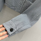 Fendi 25 Denim Jacket Gray Cotton