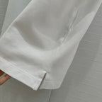 CD Polo Collar Vest Top White Cotton