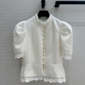 CD 25 Palace Style Jacket White Linen